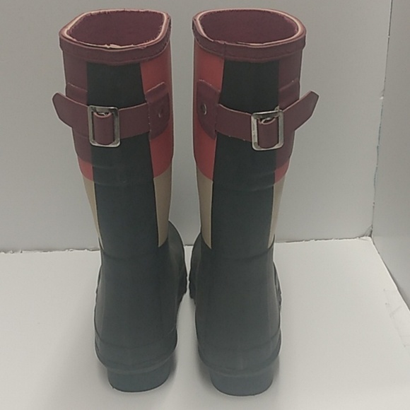 Wind River women's pair of Rain Boots size 6 black, pink, white - Picture 5 of 11